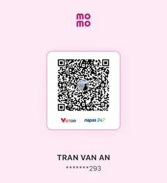 Mã QR MoMo ủng hộ dự án IQEQ